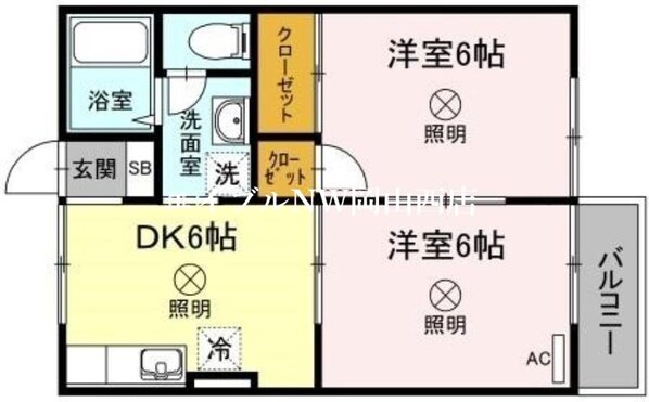 プレジール学南　Ｂ棟の物件間取画像